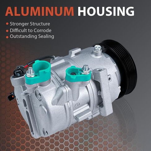 AC Compressor w/Clutch Compatible with Hyundai Elantra, Elantra Coupe GT & Kia Forte5 Forte Koup Soul EV Air Conditioning Compressor for 97701A5800 in Saudi Arabia