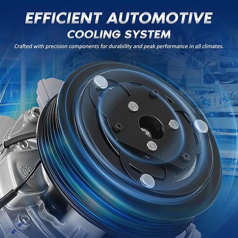 AC Compressor Compatible with Honda Civic 1.7L 2002 2003 2004 2005, CO 4914AC, 6511266, 0610061, 2004914AM in Kuwait