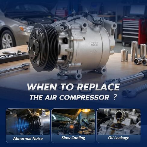 AC Compressor Compatible with Honda Civic 1.7L 2002 2003 2004 2005, CO 4914AC, 6511266, 0610061, 2004914AM in Kuwait