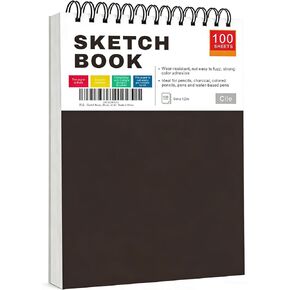 Cile Mixed Media Sketchbook–12x9 Inch,100 Sheets,100gsm Acid-Free Paper,Perfect for Drawing and Sketching with Tracing and Pastel Papers in Saudi Arabia
