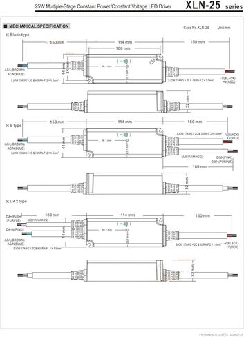 25W Multiple-Stage Constant Power/Constant Voltage Driver Switching Power Supply XLN-25-H XLN-25-12 XLN-25-24(XLN-25-H) in Saudi Arabia