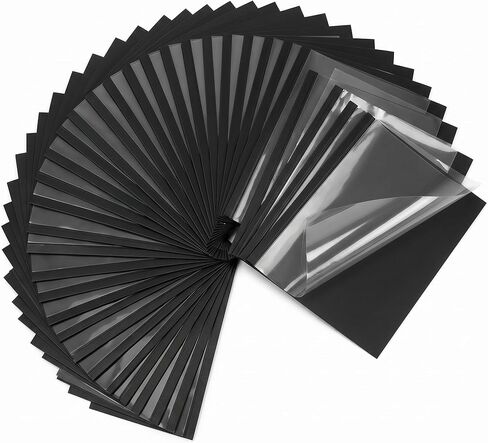 50 Pack Letter Size Thermal Binding Covers 1/4 Inch Spine for 36-50 Sheets, Clear PET Front Black Cardstock Back, Presentation Report Covers for Thermal Binding Machines, for Office, School in Kuwait