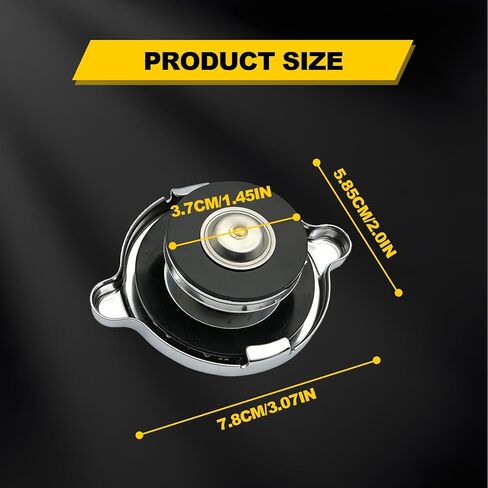 1 Pack 16 PSI Radiator Cap, Stainless Steel Dual Lug Design Radiator Cover, Leak-Proof Engine Coolant Reservoir Cap Replacement, Compatible with Most Vehicles (Silver) in Saudi Arabia