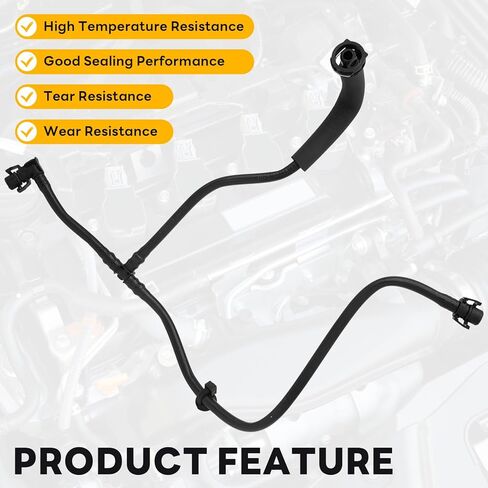 Overflow Reservoir Hose Radiator to Expansion Tank Hoses for Jaguar F-Pace 2017-2021 Land Rover Range Rover Velar 2018-2021 3.0L 5.0L LR091813 Coolant Water Pipe in Saudi Arabia