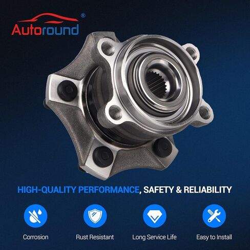 Autoround 512373 AWD محمل العجلات الخلفية ومجموعة المحور مناسب لـ 2011-2014 Nissan Juke، 2008-2013 Rogue، 5 العروات غير ABS in Kuwait