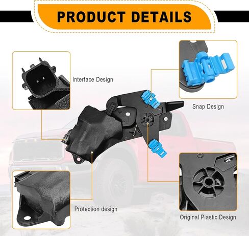 توافق مشغل قفل الباب الخلفي الذي يعمل بالطاقة لشاحنات Ford F150 2017-2021، F250 F350 Super Duty 2017-2020، F450، F550، استبدال GC3Z9943170E، استعادة وظيفة قفل الباب الخلفي السلس in Kuwait
