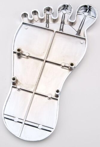 JEGS Foot Shaped Gas Pedal Cover | Fits Accelerator Pedals Up To 2in.Wide | Polished Die-Cast Aluminum With Black Inlay Construction | Optional Matching Floor Dimmer Switch Cover Available Separately in Kuwait