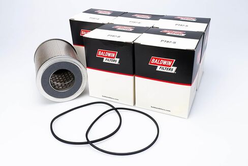 Baldwin PT87-S Hydraulic/Transmission Filter Element (6-Pack) | Heavy Duty 23 Micron Nominal | Includes Gaskets | Replaces John Deere AR28271, AR75603 and Wix 51147 in Kuwait