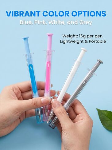 2026 New Creative Syringe Shaped Gel Ink Pens for Funny 0.38mm Black Ink, Quick Drying, Ergonomic Grip, Novelty Office Supplies for Daily Writing & Gift in Kuwait