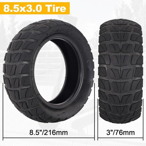 8.5x3.0 Electric Scooter Tire and Inner Tube with Tire Lever, 8.5 Inch Off-Road Tire for VSETT 8 VSETT 9 Zero 8 Zero 9-2 Pack in Saudi Arabia