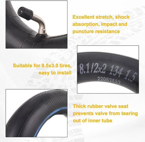 8.5x3.0 Electric Scooter Tire and Inner Tube with Tire Lever, 8.5 Inch Off-Road Tire for VSETT 8 VSETT 9 Zero 8 Zero 9-2 Pack in Saudi Arabia