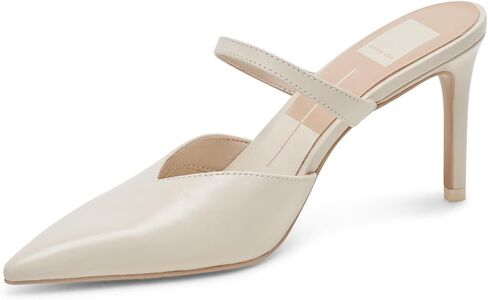 Dolce Vita Women's KANIKA Heeled Sandal, WHITE CRINKLE PATENT, 8.5 in Saudi Arabia