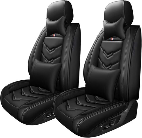 Car Seat Cover 7 Seats for Buick Enclave 2008-2025, Waterproof Durable Compatible Airbag, Premium Leather Seat Protector(7 Seats Standard,Black White) in Saudi Arabia