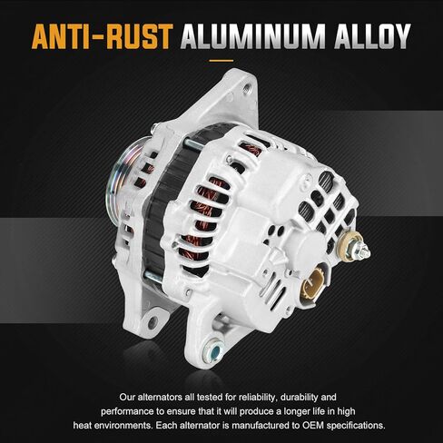 New 80Amp Alternator 1.5 1.5L for 2007 2008 Honda Fit (Base, Sport) Replace# ‎A005TB1391 AHGA69 400-48080 AMT0205 in Kuwait