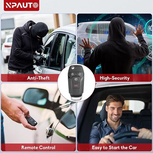 استبدال مفتاح Fob يناسب Ford Fusion 2013 2014 2015 2016 2017، مفتاح إشعال السيارة بالتحكم عن بعد للدخول بدون مفتاح، N5F-A08TAA، 164-R7986 in Kuwait