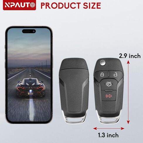 استبدال مفتاح Fob يناسب Ford Fusion 2013 2014 2015 2016 2017، مفتاح إشعال السيارة بالتحكم عن بعد للدخول بدون مفتاح، N5F-A08TAA، 164-R7986 in Kuwait