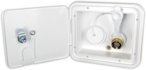 B&B Molders, 94253 City/Gravity Water Fill Center with Brass Check Valve and Key Lock – Polar White, UV-Stable Acrylonitrile Construction, OEM Replacement – Made in USA in Saudi Arabia