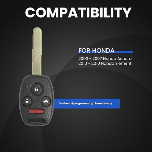 4-Button Remote Head Key/Compatible with Honda Accord Element 2003-2010 4-Button Remote Head Key / OUCG8D-380H-A (AFTERMARKET) in Saudi Arabia