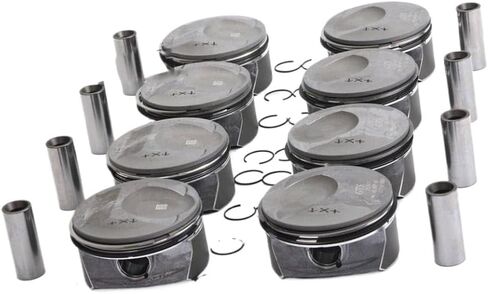 8pcs Piston and Ring Set Compatible with GTS 957 970 4.8L V8 Engine - Replaces OEM Numbers 94810304724 94810304824 94810305722 94810304755 in Saudi Arabia