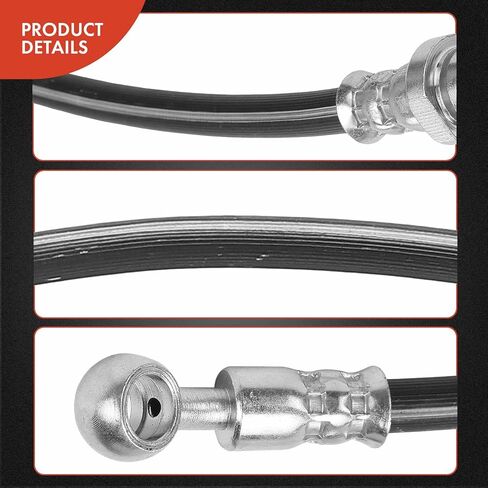 A-Premium Rear Passenger Brake Hydraulic Hose Compatible with Select Subaru Models - Forester 2006 2007 2008, with Rear Disc Brakes in Kuwait