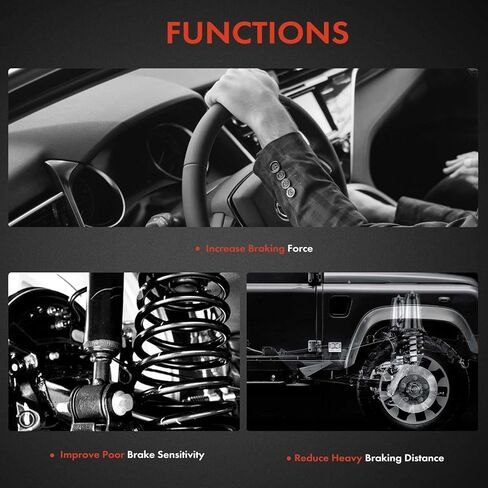 A-Premium Rear Passenger Brake Hydraulic Hose Compatible with Select Subaru Models - Forester 2006 2007 2008, with Rear Disc Brakes in Kuwait