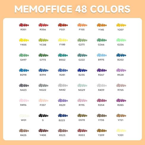 MemOffice Direct Liquid Acrylic Paint Markers, 48 Colors Brush Tip Pens with Carrying Case, No Bleed, Waterproof, for Rock, Wood, Canvas, Glass, Fabric, DIY Crafts for Adults in Saudi Arabia