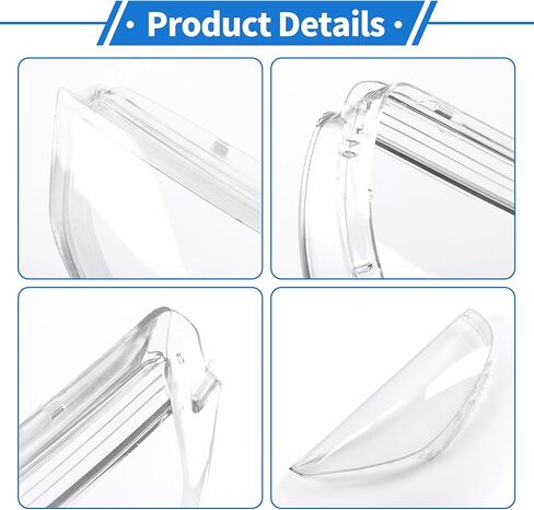 ACROPIX Headlight Lens Cover Headlight Headlamp Lense Clear Lens Cover for Hyundai Accent 2012-2017 Clear PC 1 Pcs Front Right Car in Kuwait
