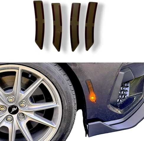 TML Smoked Acrylic Head Light Covers for 2024+ Ford Mustang in Saudi Arabia