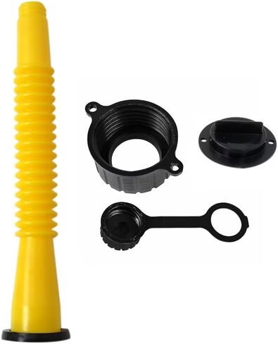 Xspeedonline 3 Set Gas Can Spout Replacement Kit Includes Pour Nozzle Spout Stopper Cap Gaskets Rear Vent Cap Update Old Style Plastic Fuel Diesel Cotainer for Blitz Rubbermain Essence Gott RotopaX in Kuwait