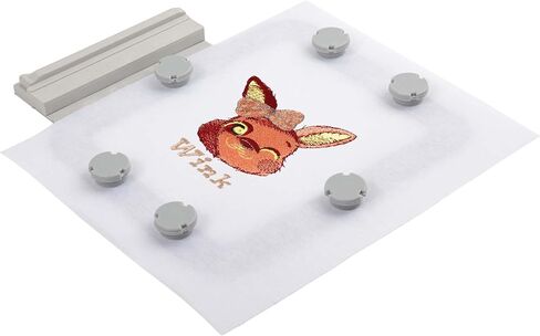 Maggiehoop Magnetic Embroidery Machine Hoop for Brother Innovis NQ1700E NQ1600E NQ1400E NQ3600D Dream Machine VE2200 4000D 1500D V7 V5 VM5200 Stellaire XE1 and Babylock Flare (4"x4", SA438M) in Saudi Arabia