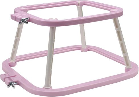 2-Layer Small Embroidery Hoop Stand, Square Hands Free Embroidery Frame for DIY Crafts, ABS Plastic Cross Stitch Hoop Holder for Craft Sewing, Needlework (Green) in Saudi Arabia