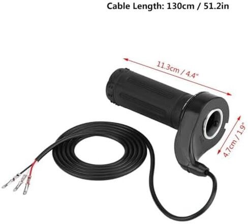 Full Twist Throttle Grip 22/22.5mm 0.88in, 3 Wires 24V/36V/48V Universal for Ebike Electric Scooter Motorcycle Pocket Bike Mini Chopper Go Kart in Kuwait