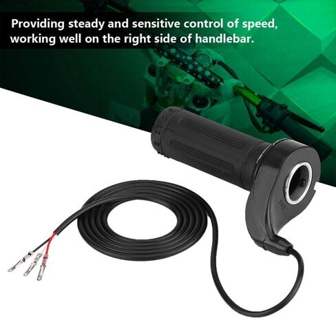 Full Twist Throttle Grip 22/22.5mm 0.88in, 3 Wires 24V/36V/48V Universal for Ebike Electric Scooter Motorcycle Pocket Bike Mini Chopper Go Kart in Kuwait