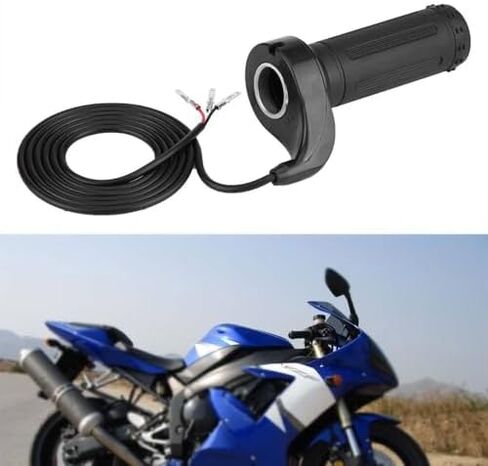 Full Twist Throttle Grip 22/22.5mm 0.88in, 3 Wires 24V/36V/48V Universal for Ebike Electric Scooter Motorcycle Pocket Bike Mini Chopper Go Kart in Kuwait