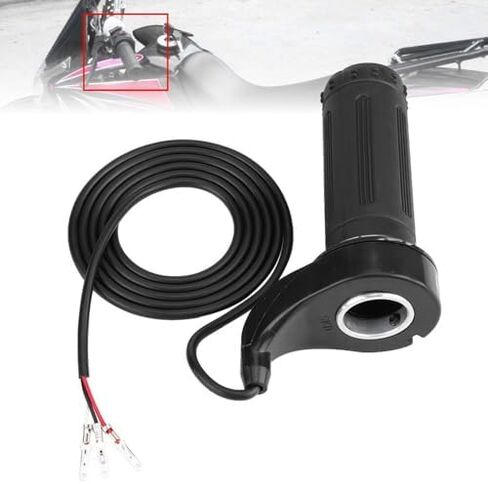 Full Twist Throttle Grip 22/22.5mm 0.88in, 3 Wires 24V/36V/48V Universal for Ebike Electric Scooter Motorcycle Pocket Bike Mini Chopper Go Kart in Kuwait