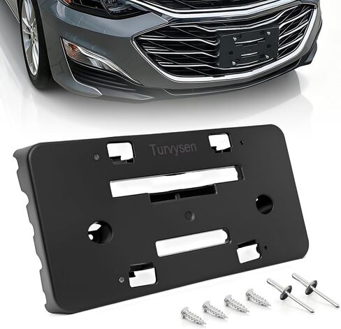 License Plate Bracket Holder Compatible with 2019-2025 Chevy Malibu, Front Bumper License Plate Mounting Frame Replaces 84524301 in Saudi Arabia