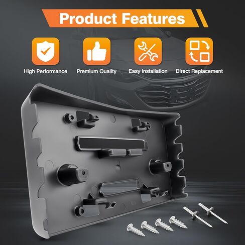 License Plate Bracket Holder Compatible with 2019-2025 Chevy Malibu, Front Bumper License Plate Mounting Frame Replaces 84524301 in Saudi Arabia