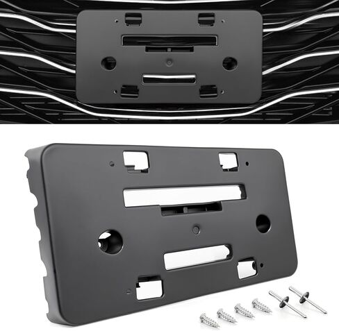 License Plate Bracket Holder Compatible with 2019-2025 Chevy Malibu, Front Bumper License Plate Mounting Frame Replaces 84524301 in Saudi Arabia