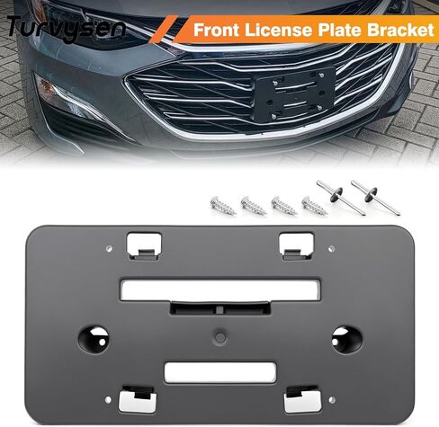 License Plate Bracket Holder Compatible with 2019-2025 Chevy Malibu, Front Bumper License Plate Mounting Frame Replaces 84524301 in Saudi Arabia