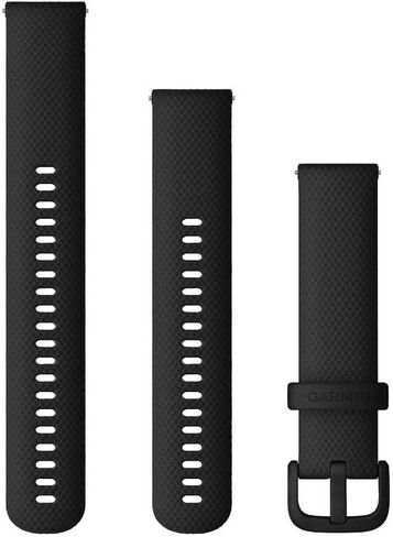 Garmin Quick Release 20 Watch Band, Black Silicone and Hardware, (010-13021-03) in Saudi Arabia