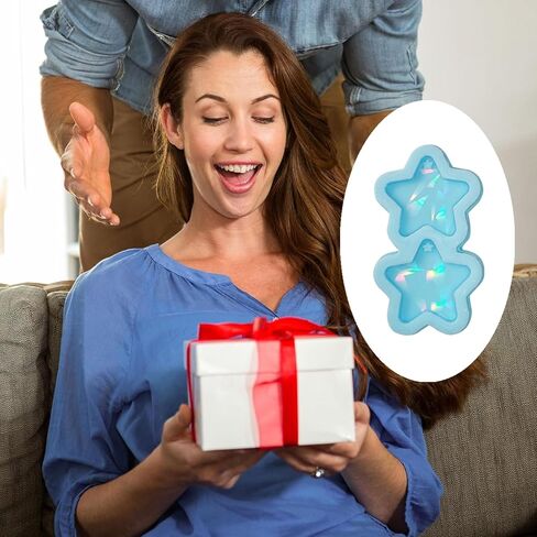1 Pcs Blue Star Silicone Mold Exquisite Five-Pointed Star Shape Silicone Holographic Chocolate Mold for Resin Casting Jewelry Casting Supplies Home Decoration in Saudi Arabia