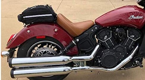 Chase Harper USA 5400 Tail Trunk - مقاوم للماء، مقاوم للتمزق، نايلون باليستي من الدرجة الصناعية - ملائم عالمي مع نظام تثبيت حزام قابل للتعديل - أسود in Kuwait