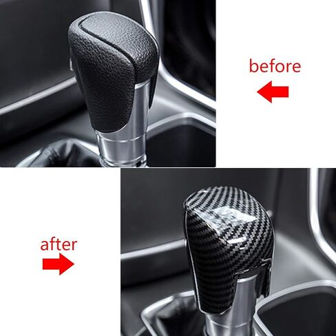 x xotic tech Interior Gear Shift Lever Head Knob Cap Cover Trim, Carbon Fiber Pattern, Compatible with Honda Accord 10th Gen 2018-up, CRV/HRV 2023-up, Civic 11th Gen 2022-up in Kuwait