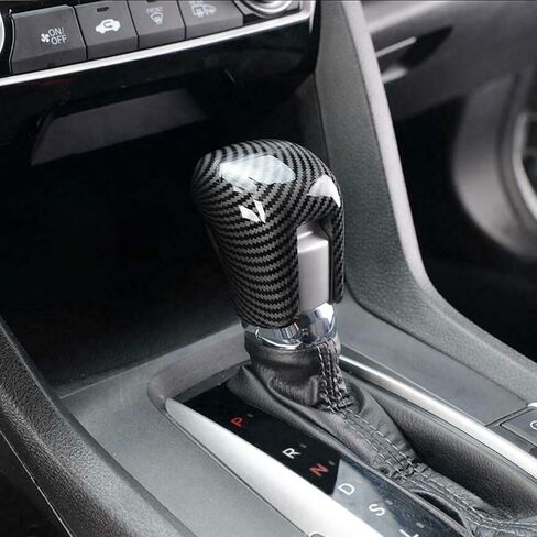 x xotic tech Interior Gear Shift Lever Head Knob Cap Cover Trim, Carbon Fiber Pattern, Compatible with Honda Accord 10th Gen 2018-up, CRV/HRV 2023-up, Civic 11th Gen 2022-up in Kuwait