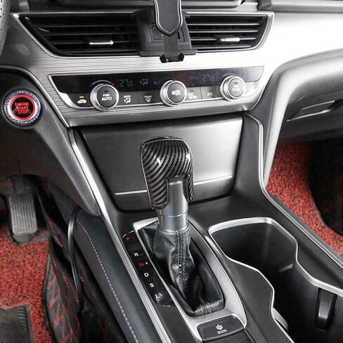 x xotic tech Interior Gear Shift Lever Head Knob Cap Cover Trim, Carbon Fiber Pattern, Compatible with Honda Accord 10th Gen 2018-up, CRV/HRV 2023-up, Civic 11th Gen 2022-up in Kuwait
