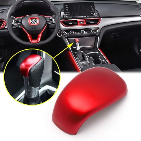 x xotic tech Interior Gear Shift Lever Head Knob Cap Cover Trim, Carbon Fiber Pattern, Compatible with Honda Accord 10th Gen 2018-up, CRV/HRV 2023-up, Civic 11th Gen 2022-up in Kuwait