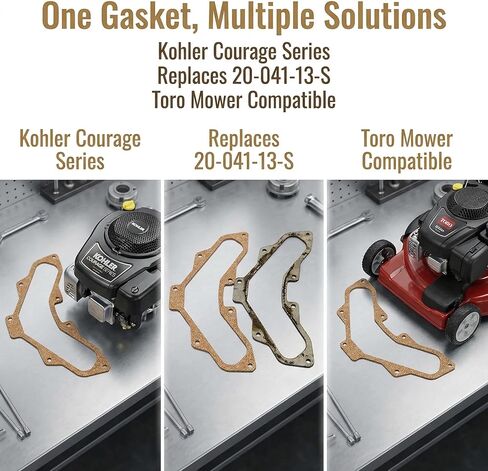 2004113-S 20 041 13-S 20-041-13-S Valve Cover Gasket fits Kohler Courage SV470 SV471 SV480 SV530 SV540 SV541 SV590 SV591 SV600 SV601 SV610 SV620 18HP 20H in Saudi Arabia