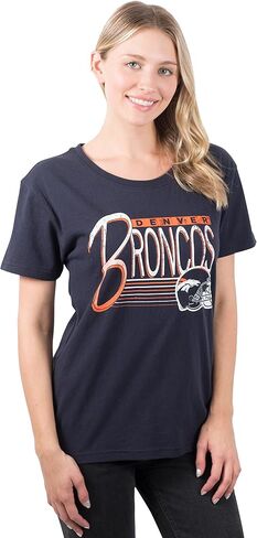 Ultra Game Women's NFL Official Soft Mesh Vintage Gameday Shirt in Saudi Arabia