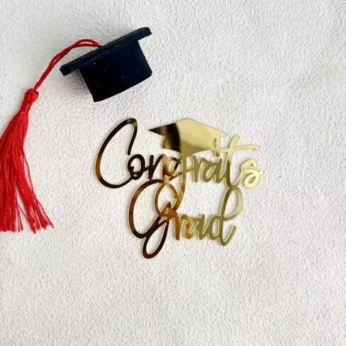 Congrats Grad Cake Topper,Graduation Party Decorations,Class of 2026 Cake Topper,2026 Graduation High School College Senior Celebration Party Decorations in Saudi Arabia