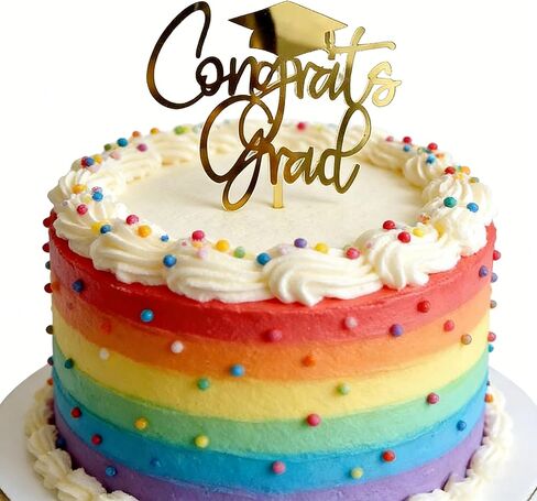 Congrats Grad Cake Topper,Graduation Party Decorations,Class of 2026 Cake Topper,2026 Graduation High School College Senior Celebration Party Decorations in Saudi Arabia